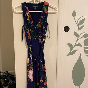 Ralph Lauren Navy Floral Maxi Dress